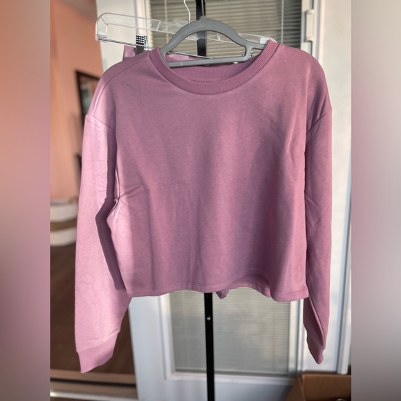 90 DEGREES BY REFLEX Two Piece Sweatshirt Bike Shorts Activewear Set. NWT - Picture 3 of 6